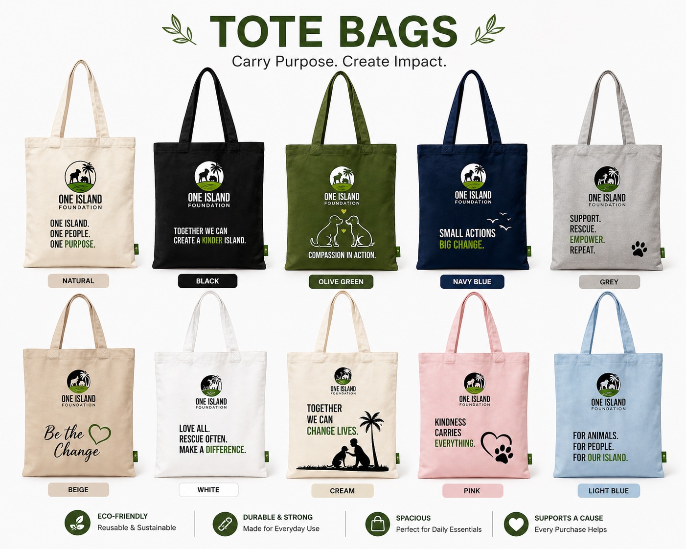 One Island Purpose Tote Bag - Image 2